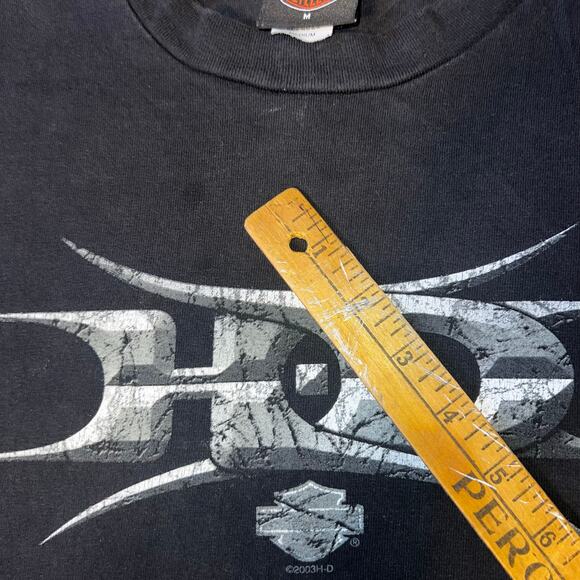 Vintage Harley Davidson Y2K 2000 Pelican Drive Zurich Switzerland graphic Tee M - Picture 4 of 5